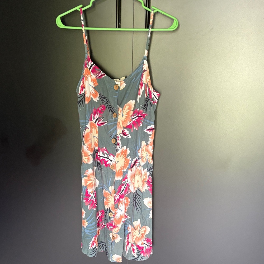 Roxy Floral Spaghetti Strap Dress medium #beach #roxy